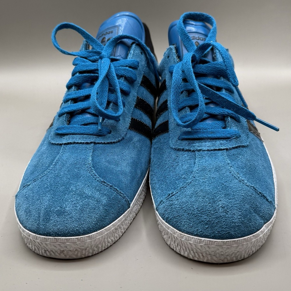 Adidas Gazelle Indoor Blue Black Mens Size 13 2023 Release Casual Shoe Sneaker - Picture 2 of 11